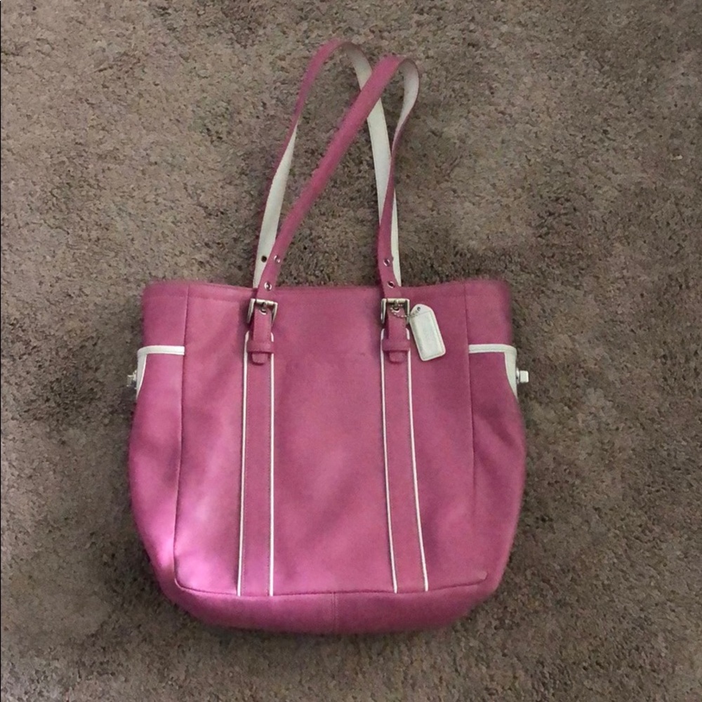 COACH purse, should bag, leather